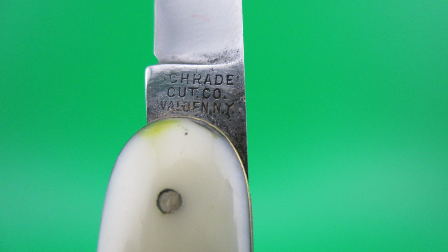 z SCHRADE CUT CO medium double Early Dreamsicle cell automatic knife