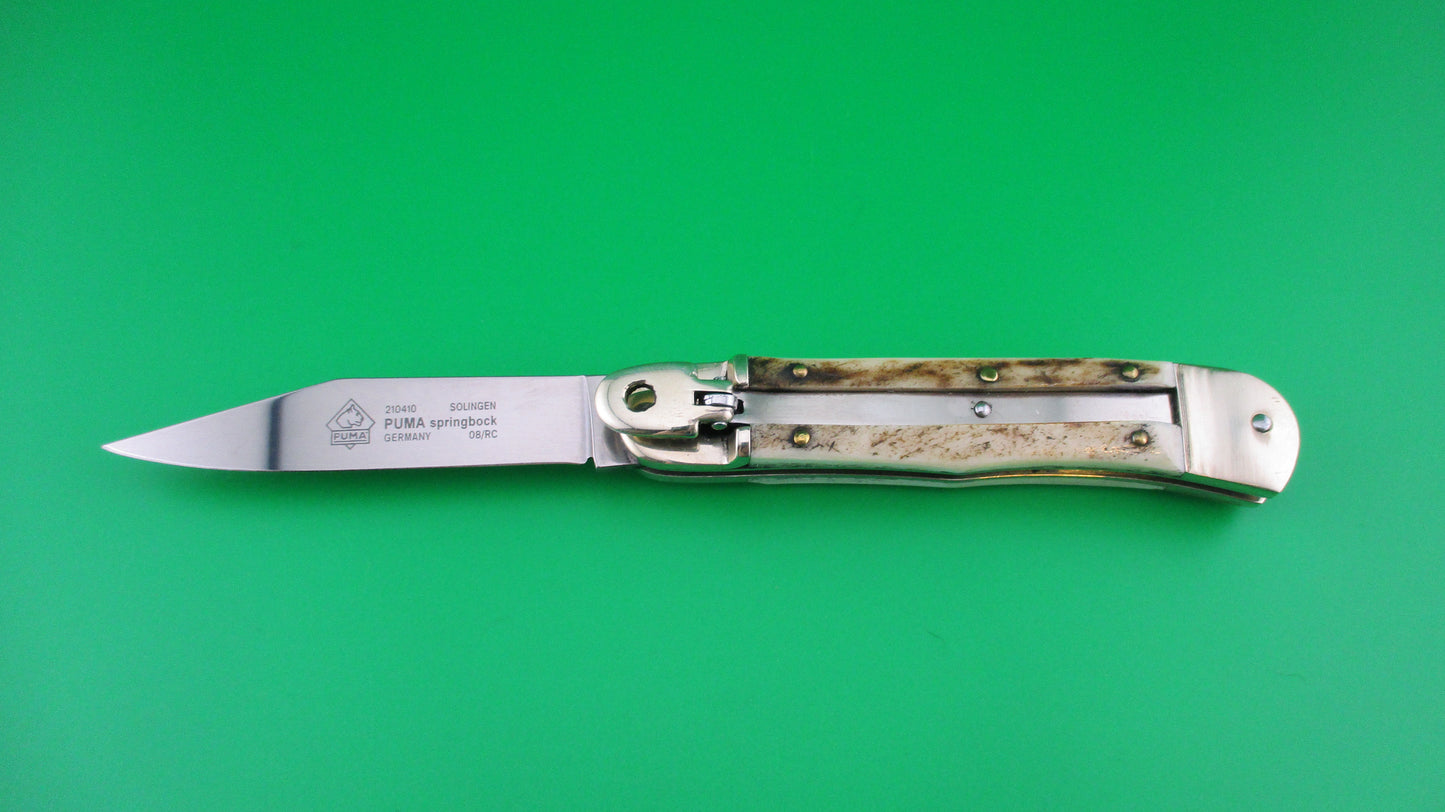 z PUMA 10cm 210410 SOLINGEN SPRINGBOCK GERMANY Stag Lever knife
