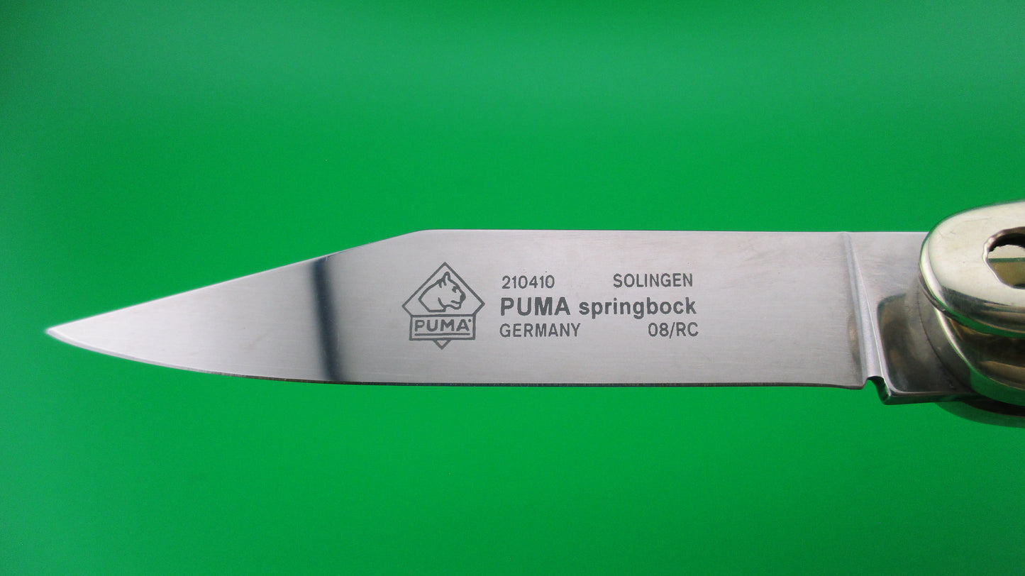 z PUMA 10cm 210410 SOLINGEN SPRINGBOCK GERMANY Stag Lever knife