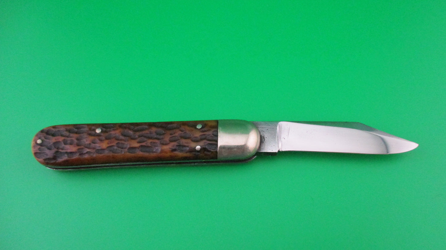 z Press Button Knife Co Business Clip blade picked bone switchblade knife