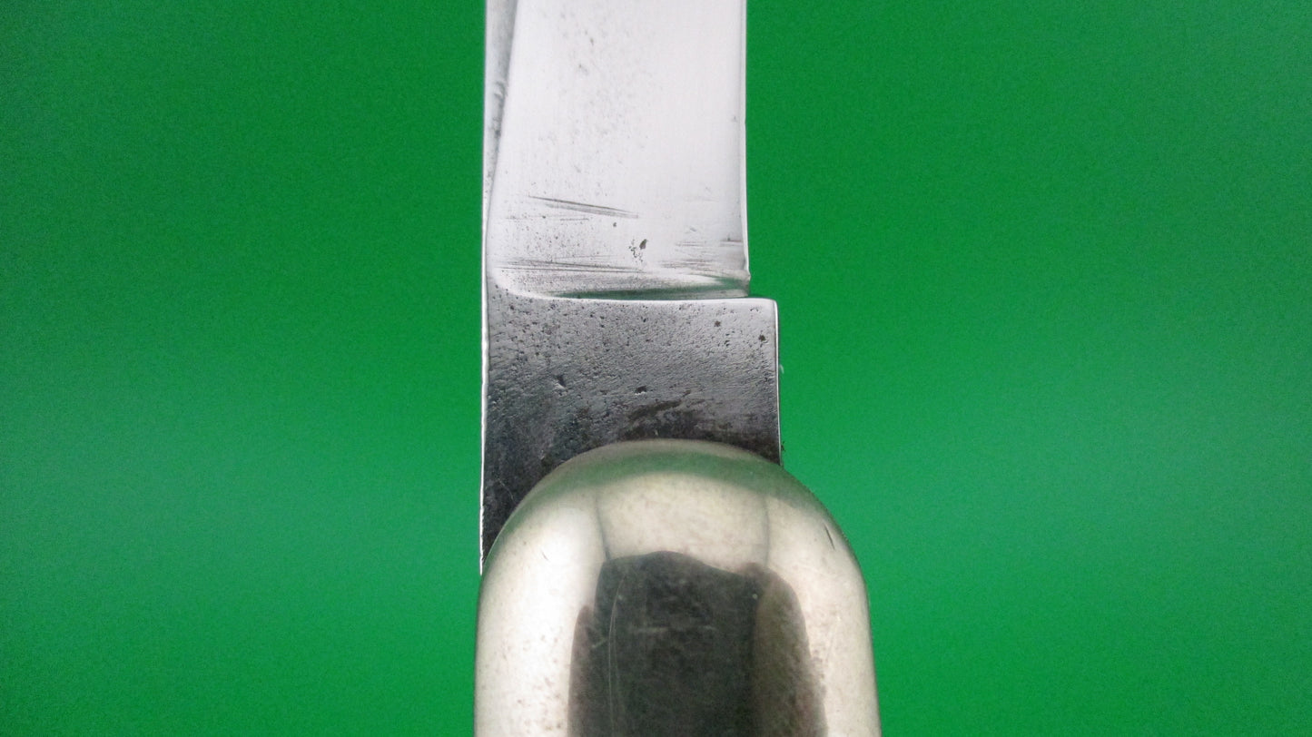 z Press Button Knife Co Business Clip blade picked bone switchblade knife