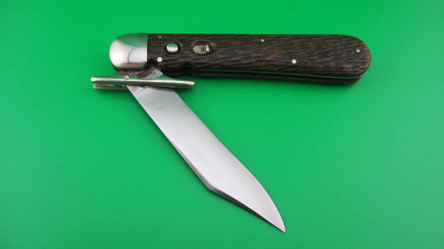 z SHAPLEIGH HDW CO Hunter's Pride Bone Vintage automatic knife