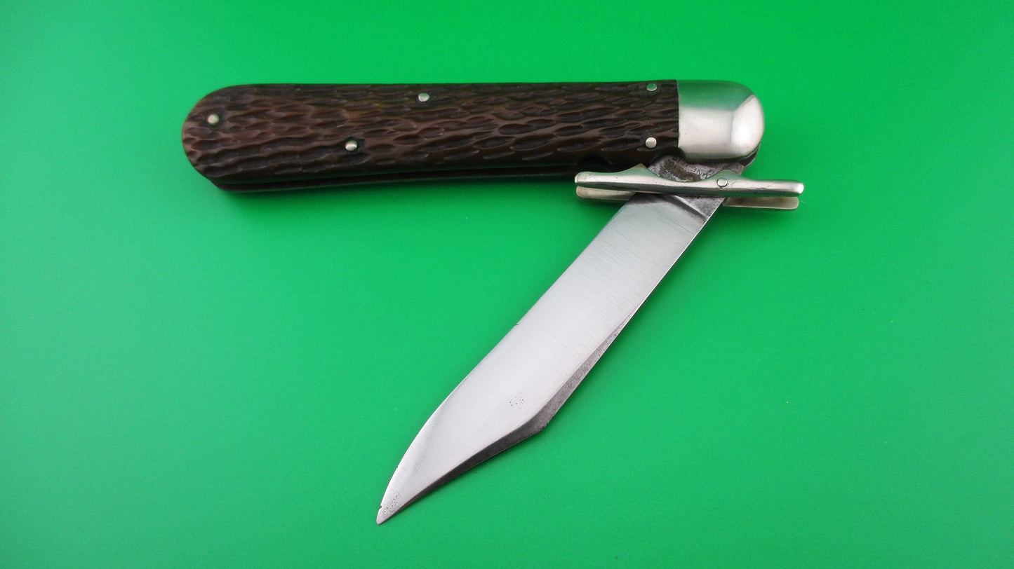 z SHAPLEIGH HDW CO Hunter's Pride Bone Vintage automatic knife