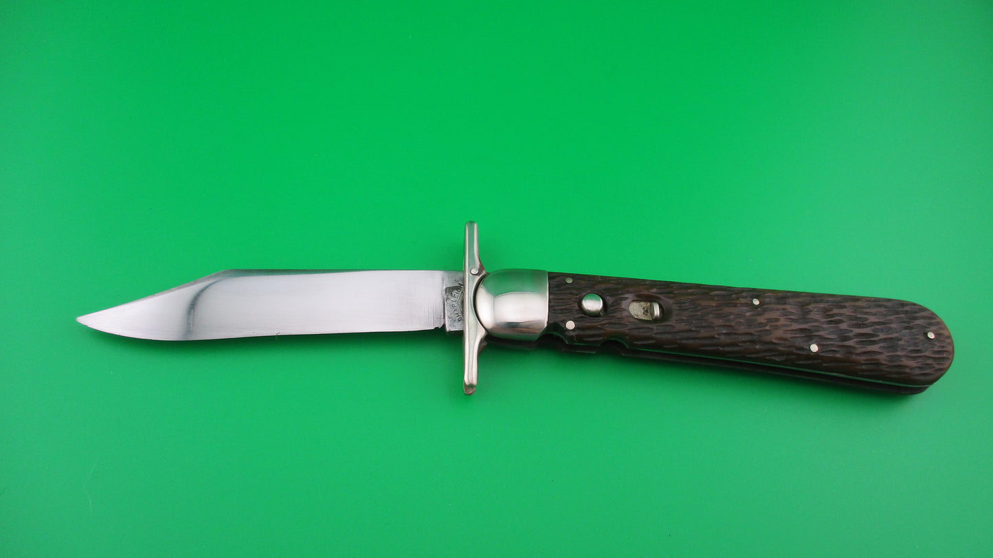 z SHAPLEIGH HDW CO Hunter's Pride Bone Vintage automatic knife
