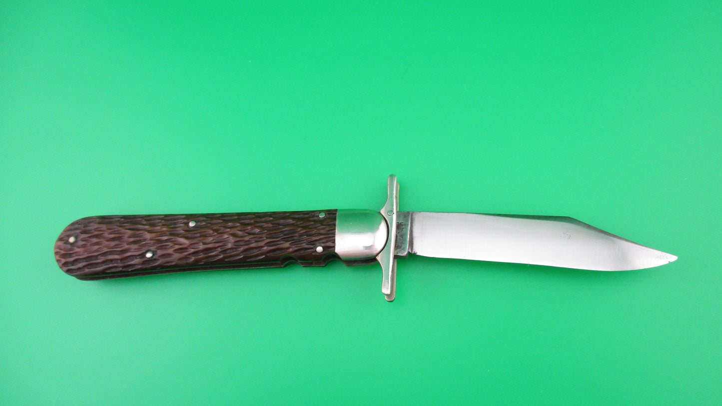 z SHAPLEIGH HDW CO Hunter's Pride Bone Vintage automatic knife