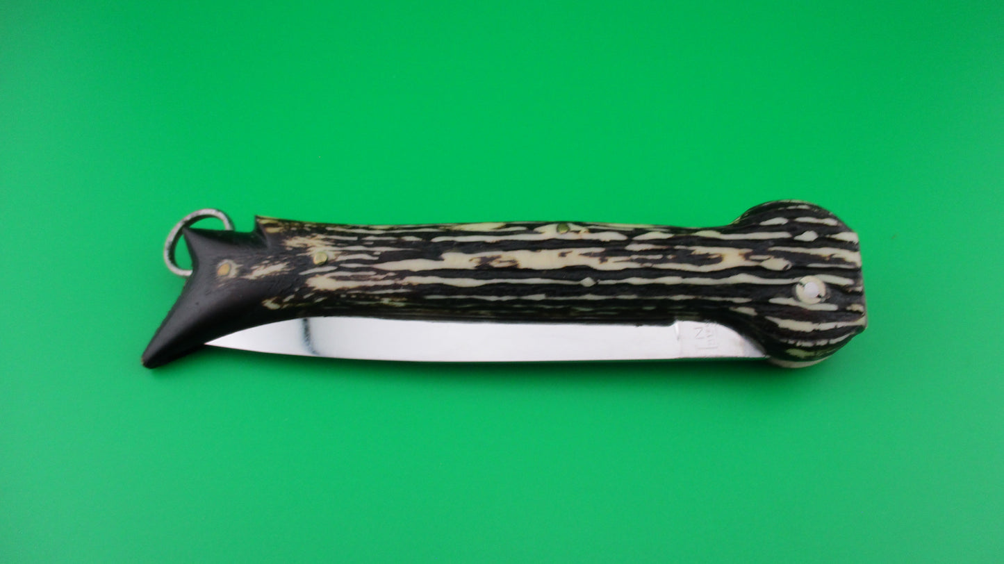 Brevete SMASH INOX 25cm French Faux stag hoof automatic knife