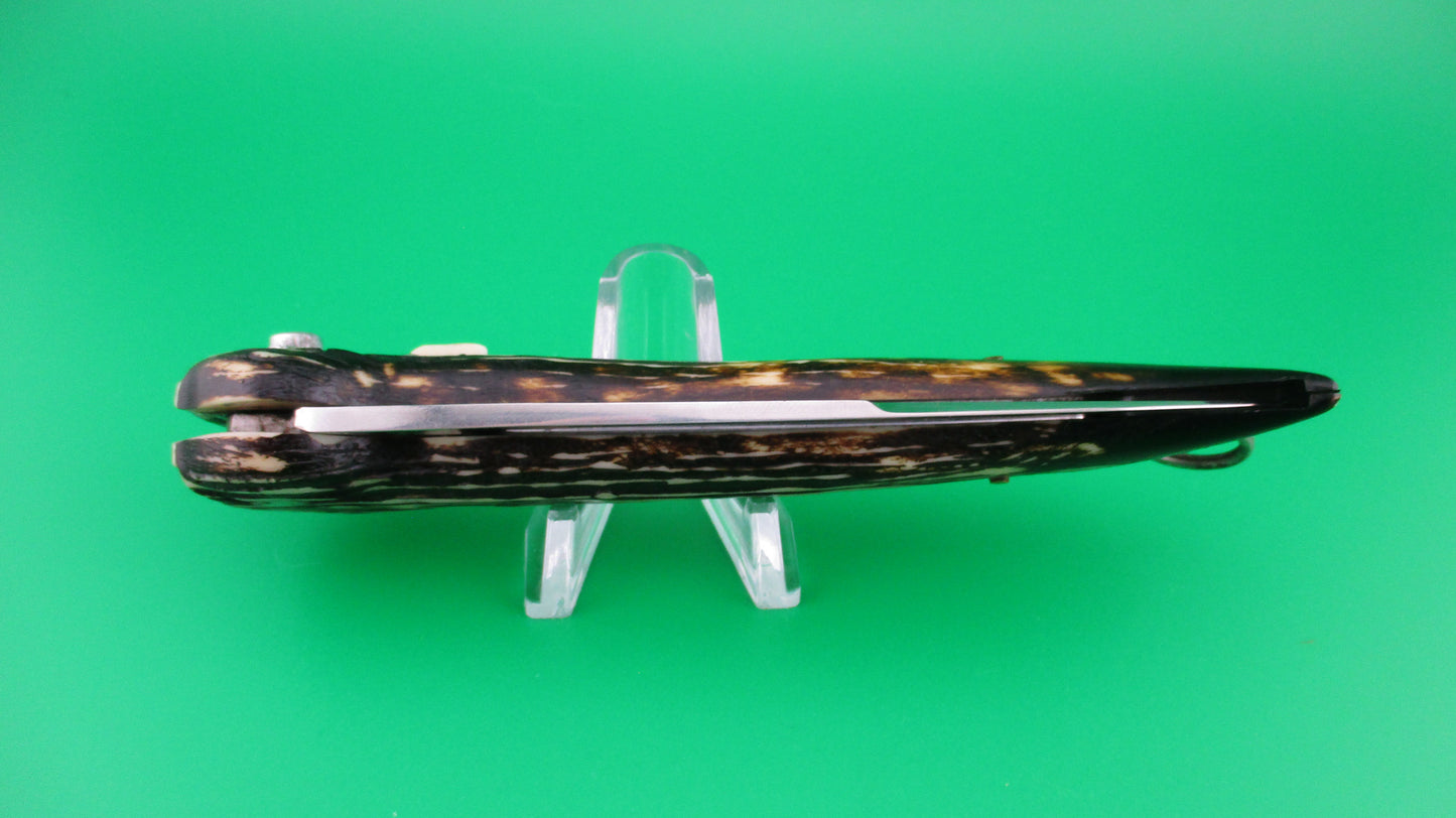 Brevete SMASH INOX 25cm French Faux stag hoof automatic knife