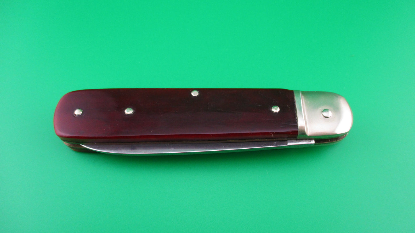 z BOKER SOLINGEN GERMANY STAINLESS TREE BRAND CLASSIC 712 Red bone knife