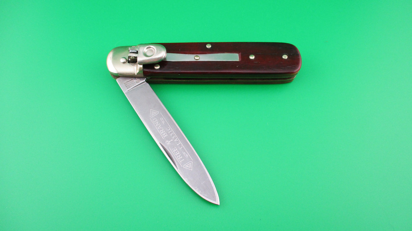 z BOKER SOLINGEN GERMANY STAINLESS TREE BRAND CLASSIC 712 Red bone knife