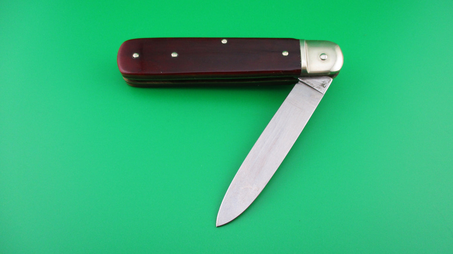 z BOKER SOLINGEN GERMANY STAINLESS TREE BRAND CLASSIC 712 Red bone knife