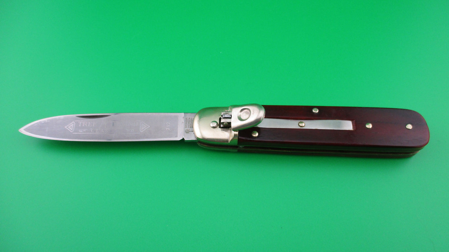 z BOKER SOLINGEN GERMANY STAINLESS TREE BRAND CLASSIC 712 Red bone knife