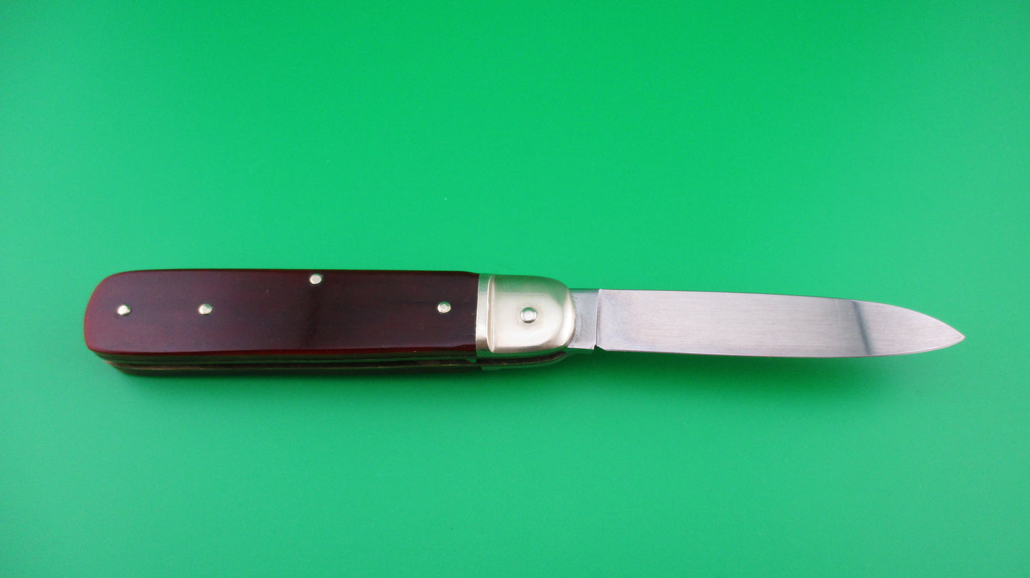 z BOKER SOLINGEN GERMANY STAINLESS TREE BRAND CLASSIC 712 Red bone knife