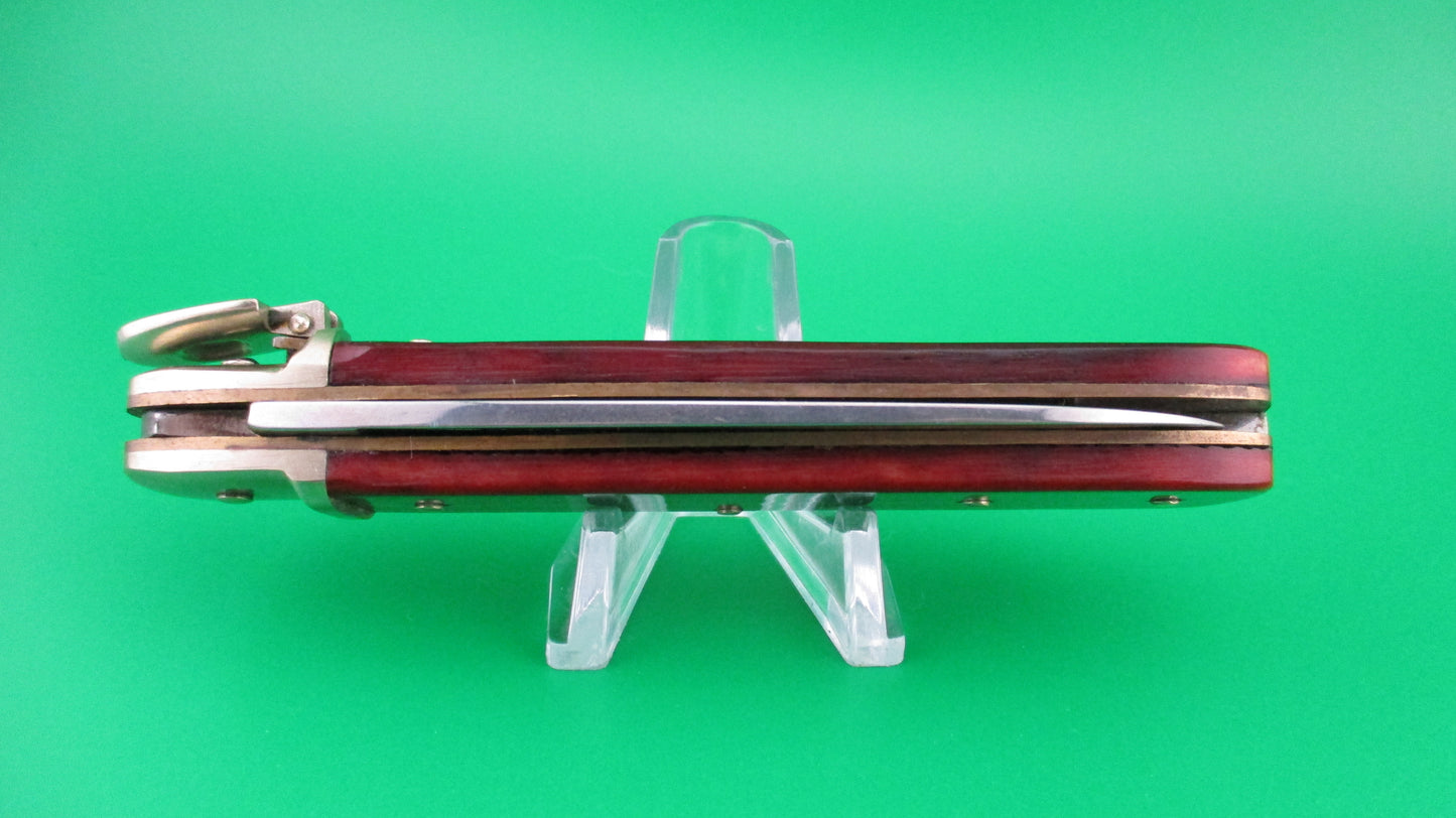 z BOKER SOLINGEN GERMANY STAINLESS TREE BRAND CLASSIC 712 Red bone knife