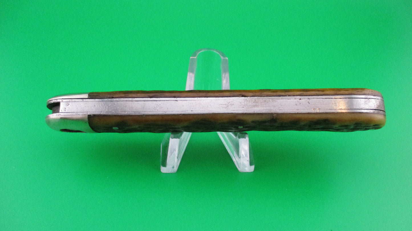 Press Button Knife Co #1000 INVINCIBLE antique switchblade nice blade