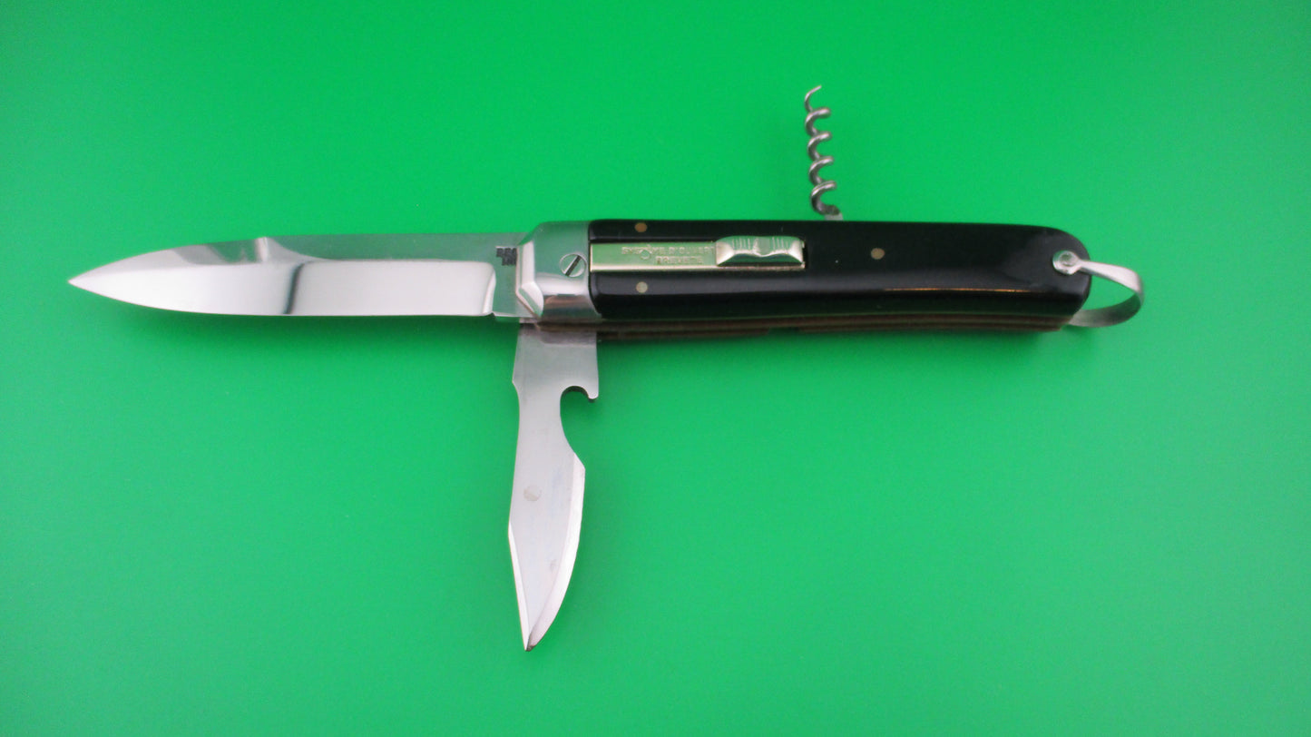 z BEGON INOX COULTEAU AUTOMATIQUE 21cm French 3 blade Camper Black switchblade knife