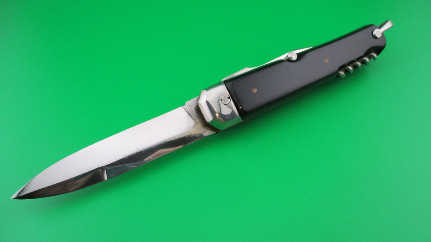 z BEGON INOX COULTEAU AUTOMATIQUE 21cm French 3 blade Camper Black switchblade knife