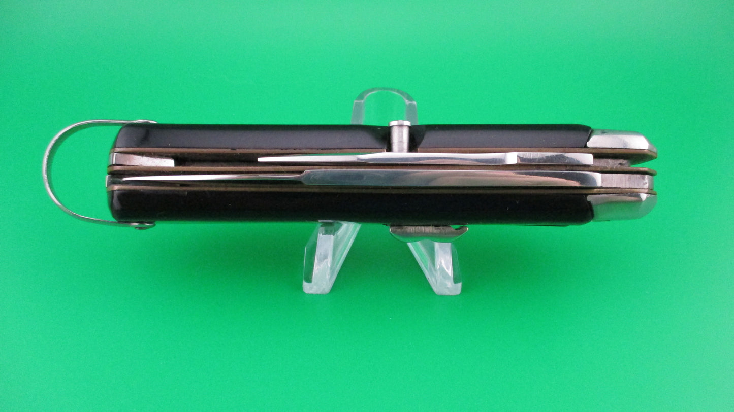 z BEGON INOX COULTEAU AUTOMATIQUE 21cm French 3 blade Camper Black switchblade knife