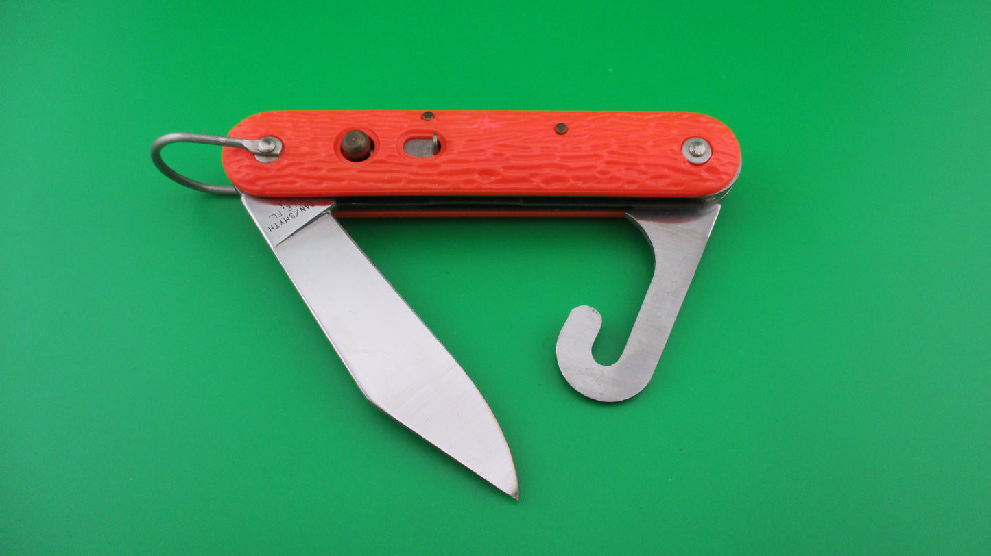 z Logan Smyth Venice FL MC1 Orange Paratrooper automatic knife New Old Stock