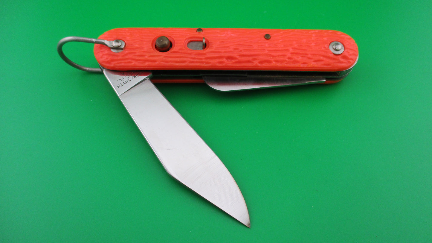 z Logan Smyth Venice FL MC1 Orange Paratrooper automatic knife New Old Stock