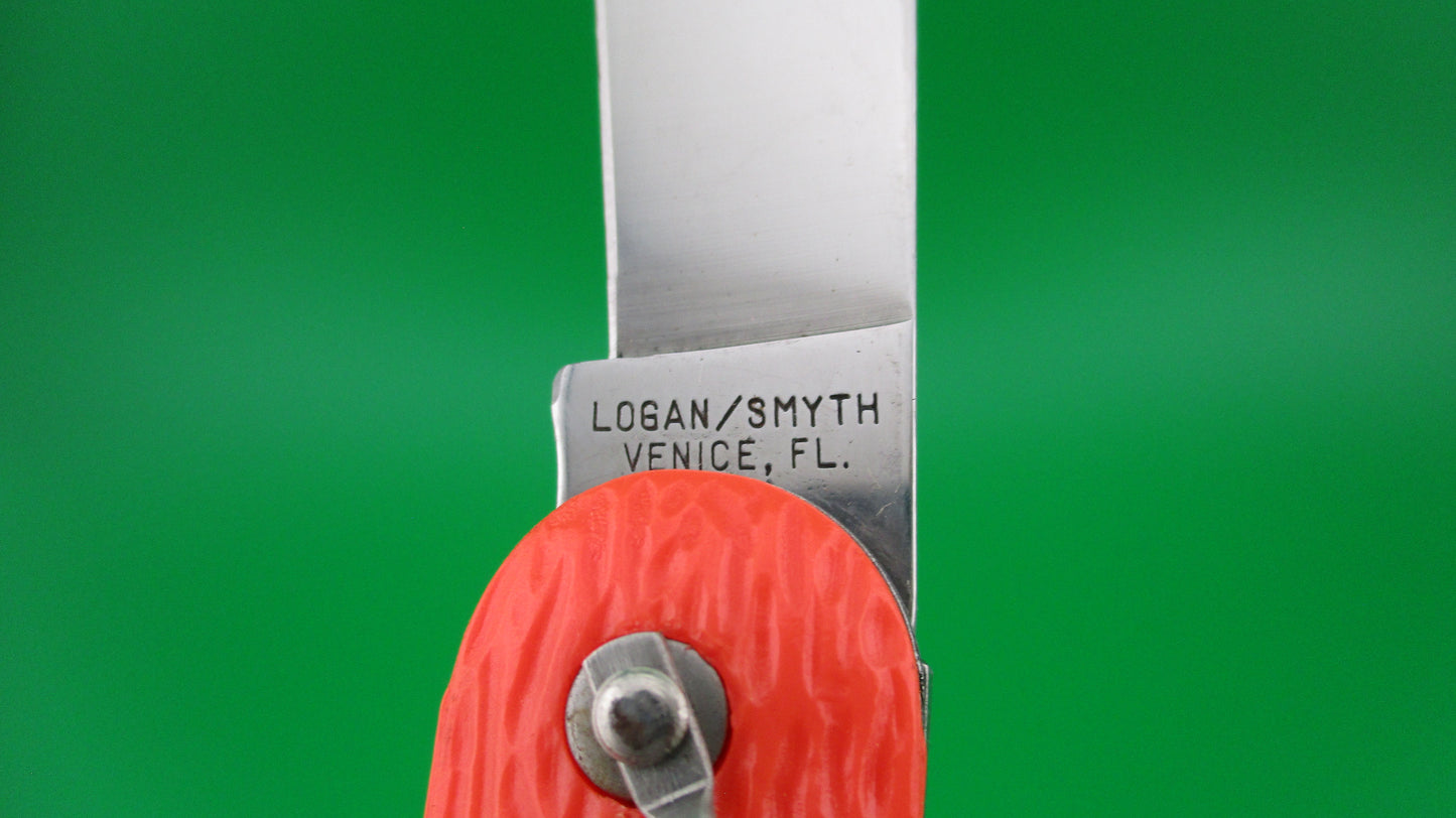 z Logan Smyth Venice FL MC1 Orange Paratrooper automatic knife New Old Stock