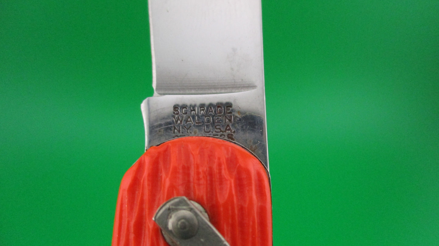 z Schrade Walden vintage MC1 Orange military paratrooper switchblade