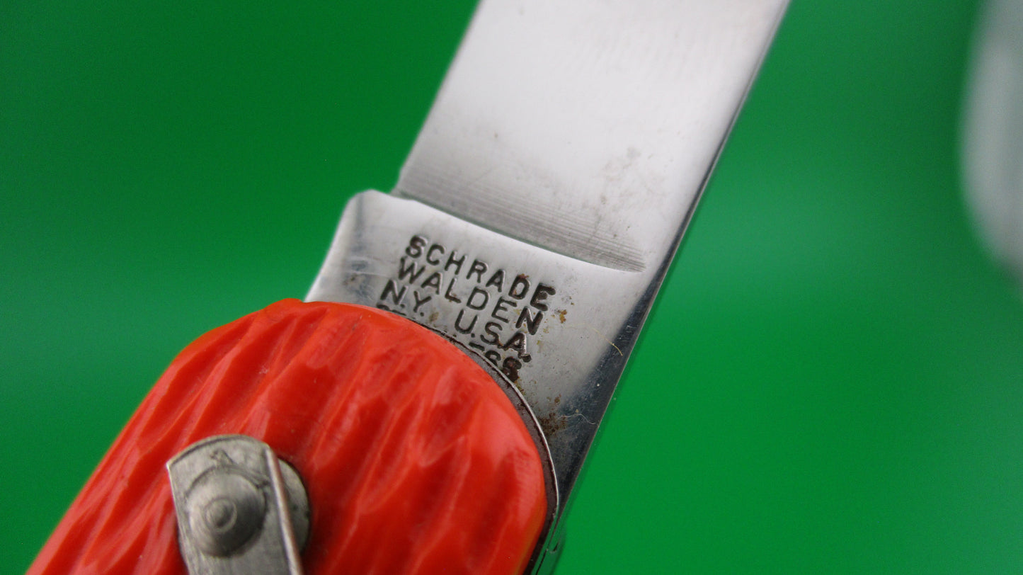 z Schrade Walden vintage MC1 Orange military paratrooper switchblade