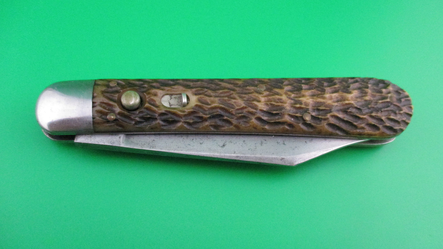 z SCHRADE CUT CO Hunter Early 1543 3/4 Picked Bone switchblade knife