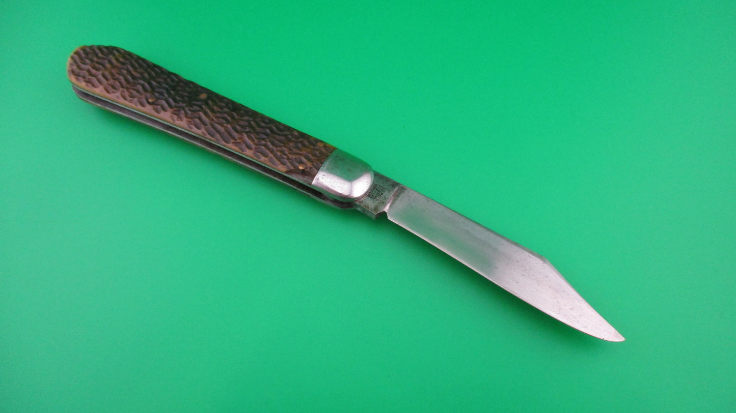 z SCHRADE CUT CO Hunter Early 1543 3/4 Picked Bone switchblade knife
