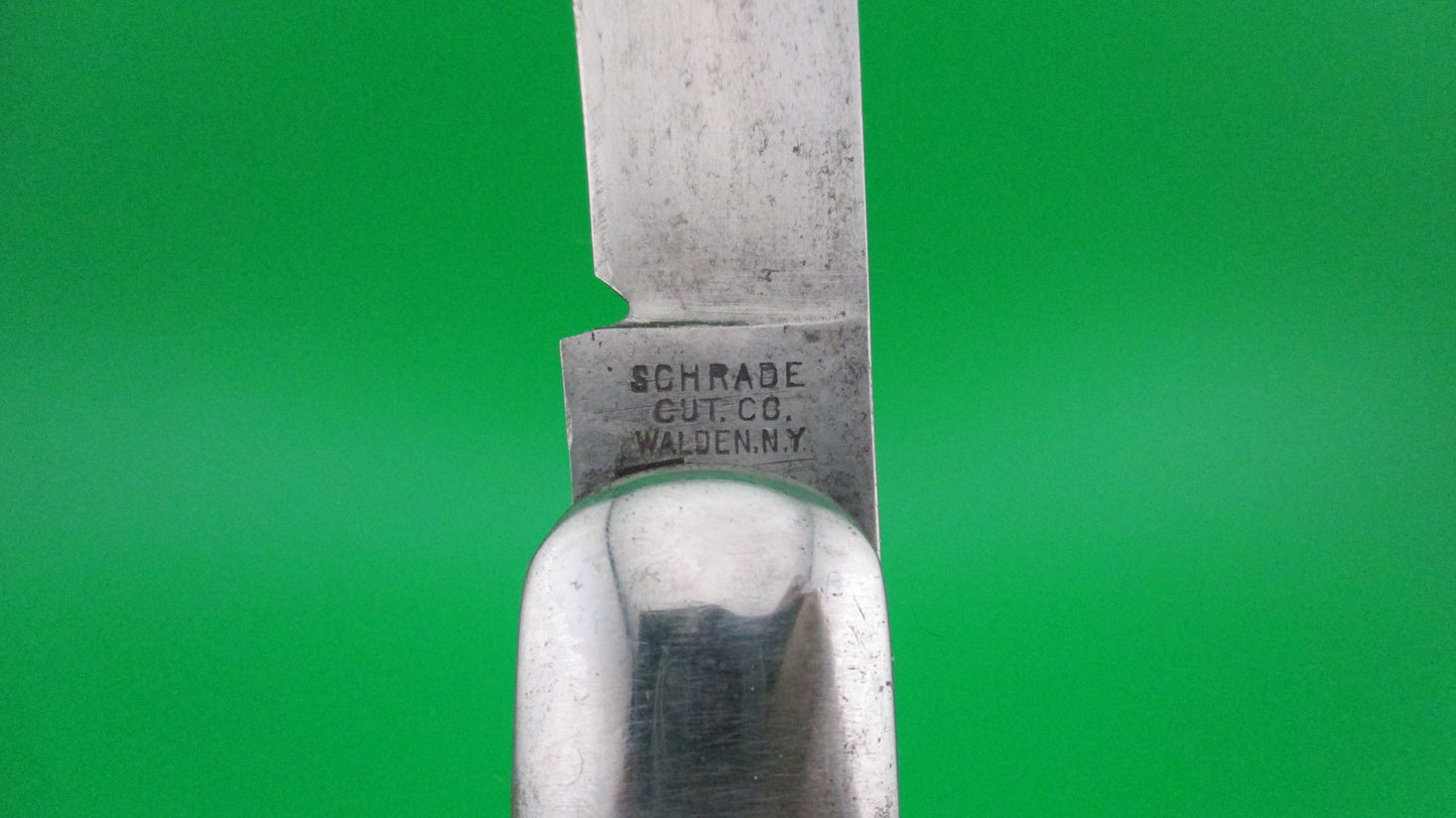z SCHRADE CUT CO Hunter Early 1543 3/4 Picked Bone switchblade knife