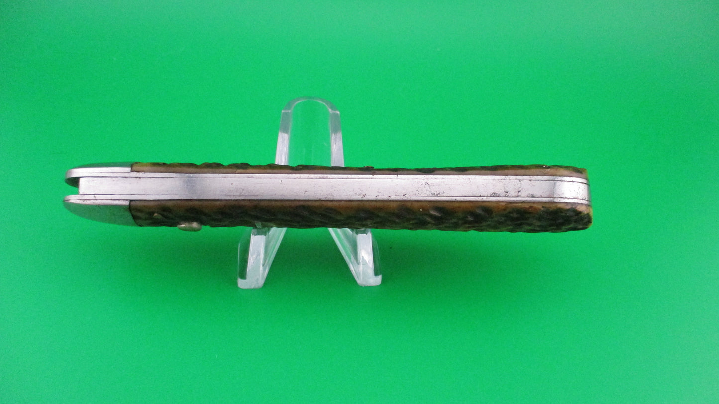 z SCHRADE CUT CO Hunter Early 1543 3/4 Picked Bone switchblade knife