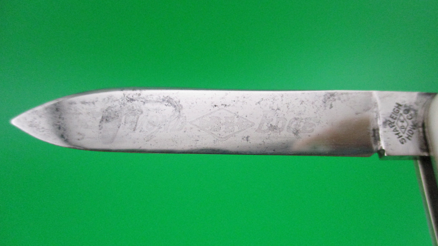 SHAPLEIGH HDW CO DE B19 Medium double MOP switchblade with etch