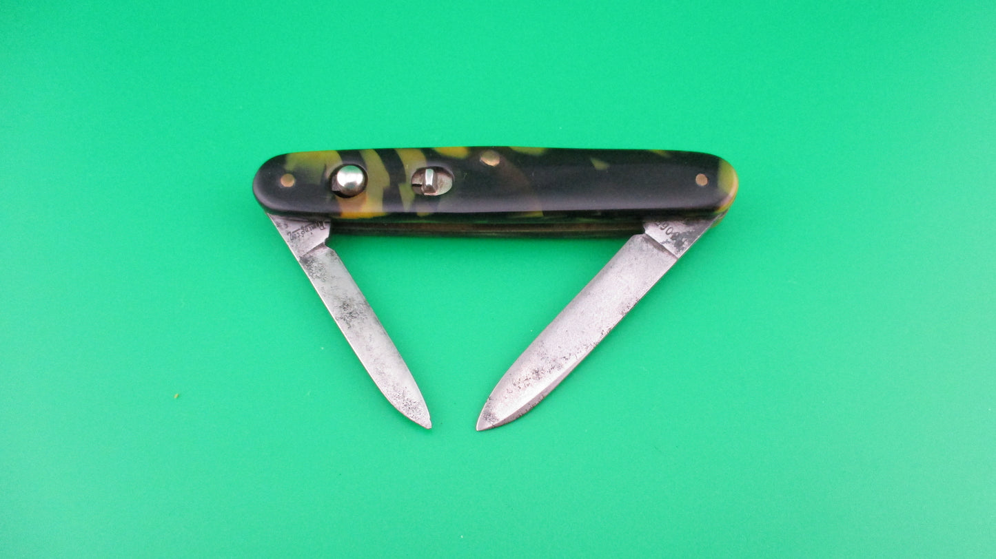 z Remington R8065 double automatic knife vintage 1940 etched