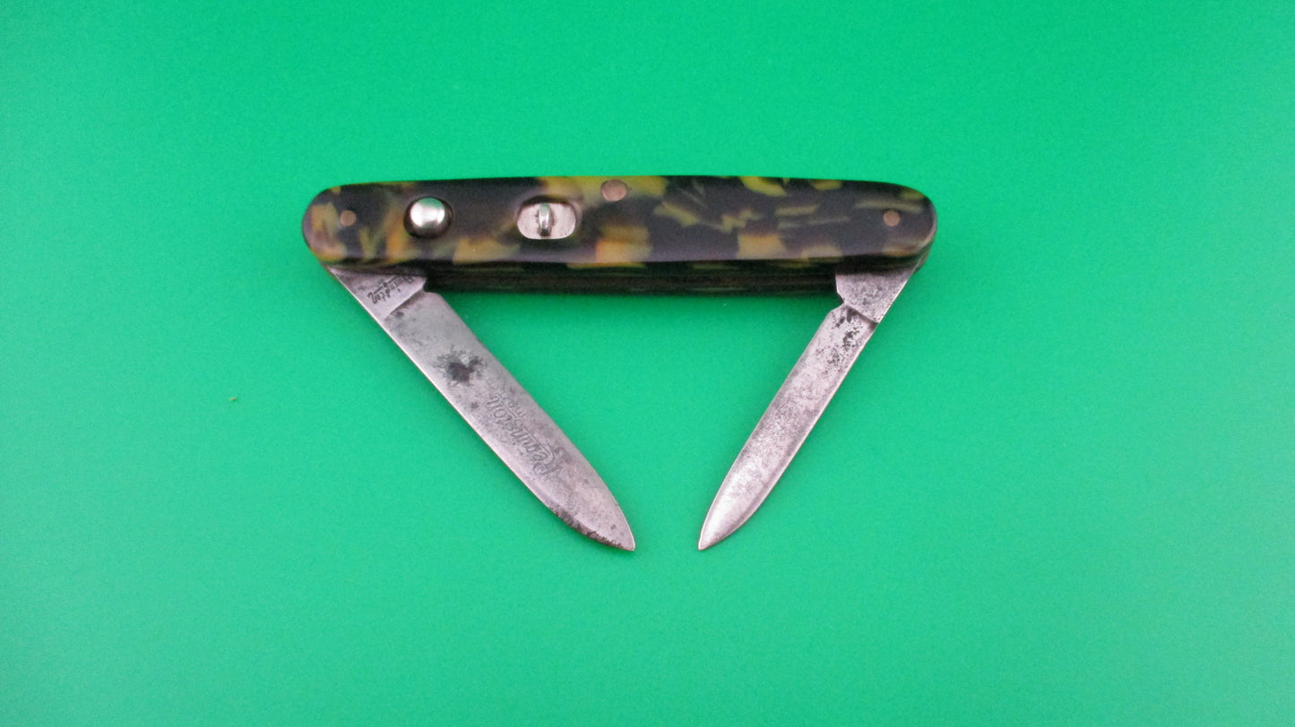 z Remington R8065 double automatic knife vintage 1940 etched