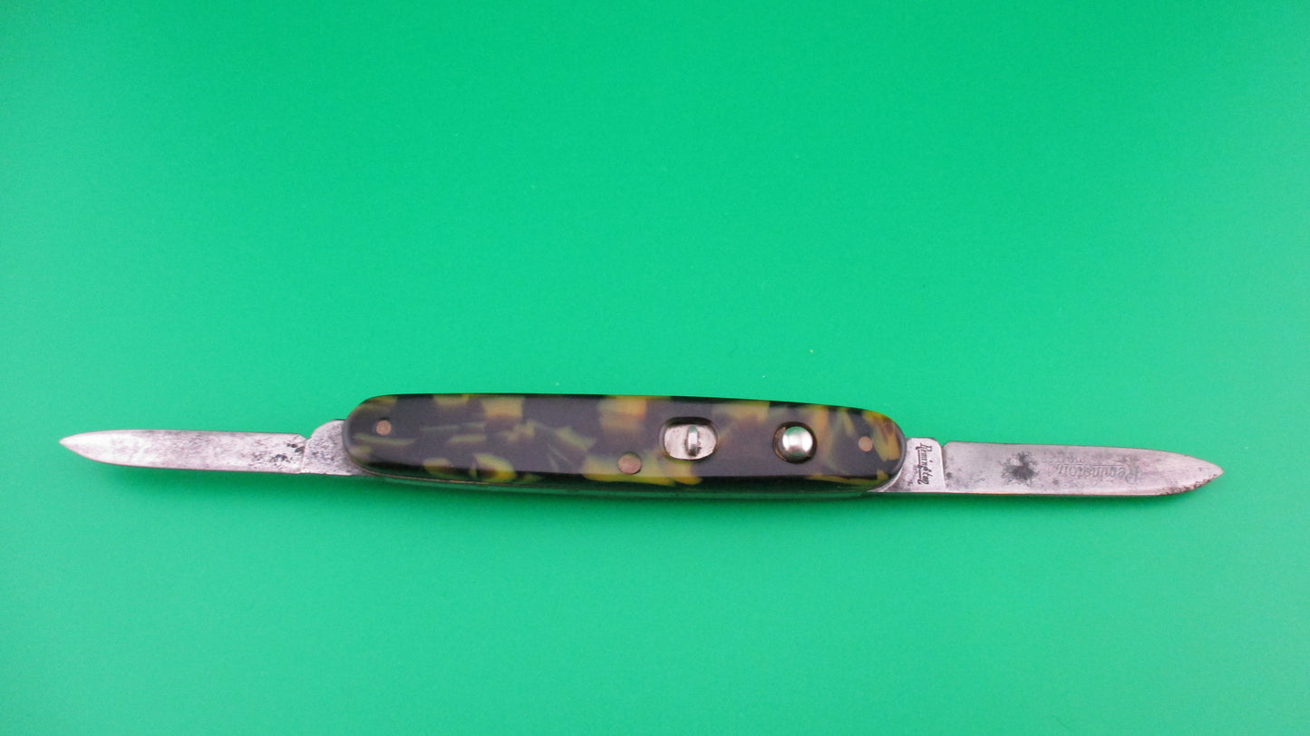 z Remington R8065 double automatic knife vintage 1940 etched
