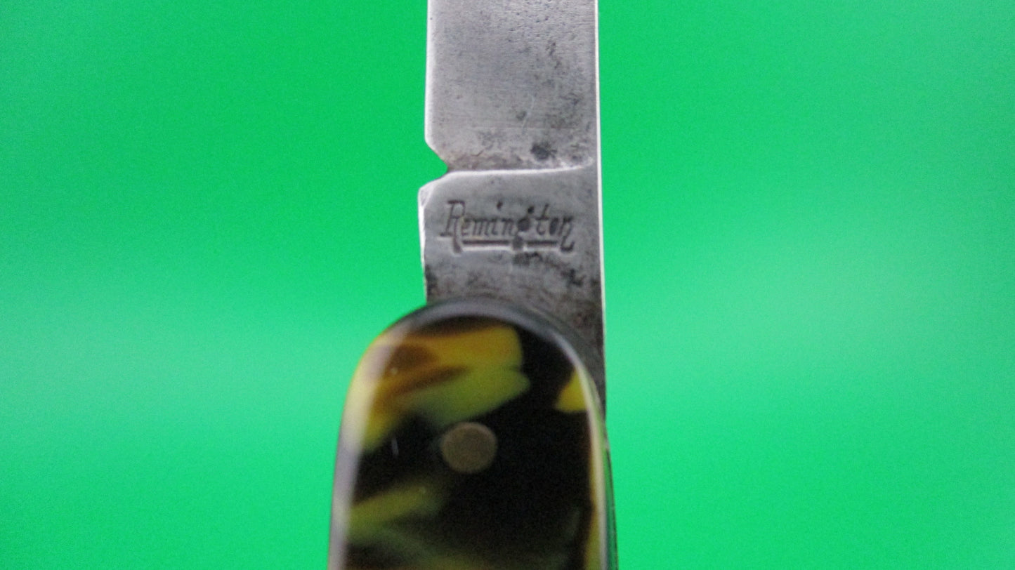 z Remington R8065 double automatic knife vintage 1940 etched