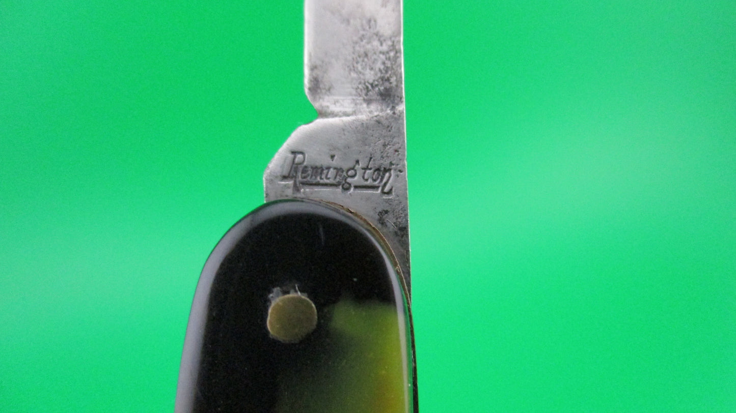z Remington R8065 double automatic knife vintage 1940 etched