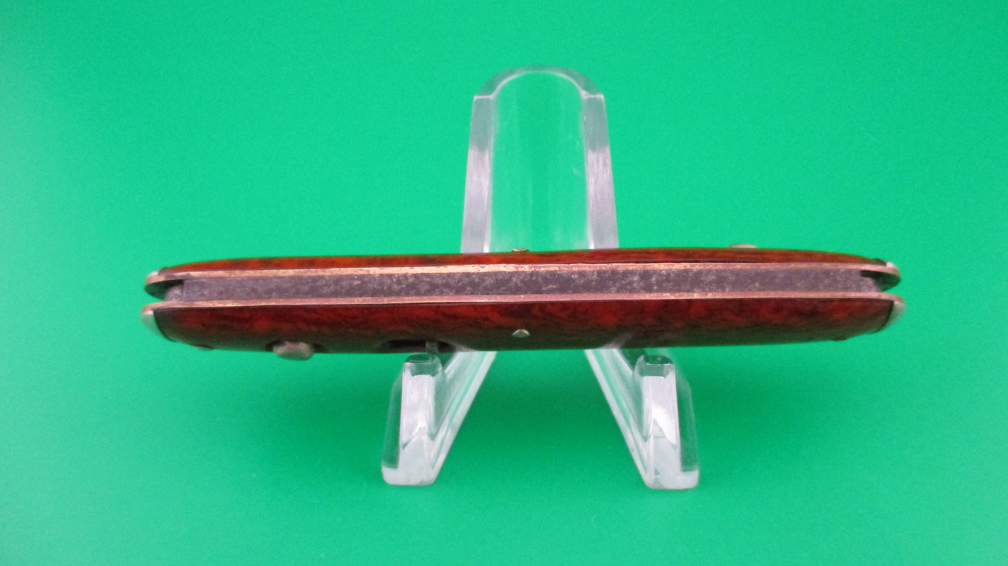 SCHRADE CUT CO Medium double Red Cut Superior Tobacco automatic knife