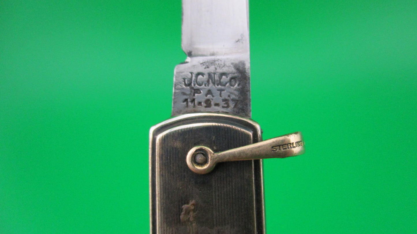 JCN CO Pullball 12K Gold filled Automatic knife w/ Pilot Wing emblem