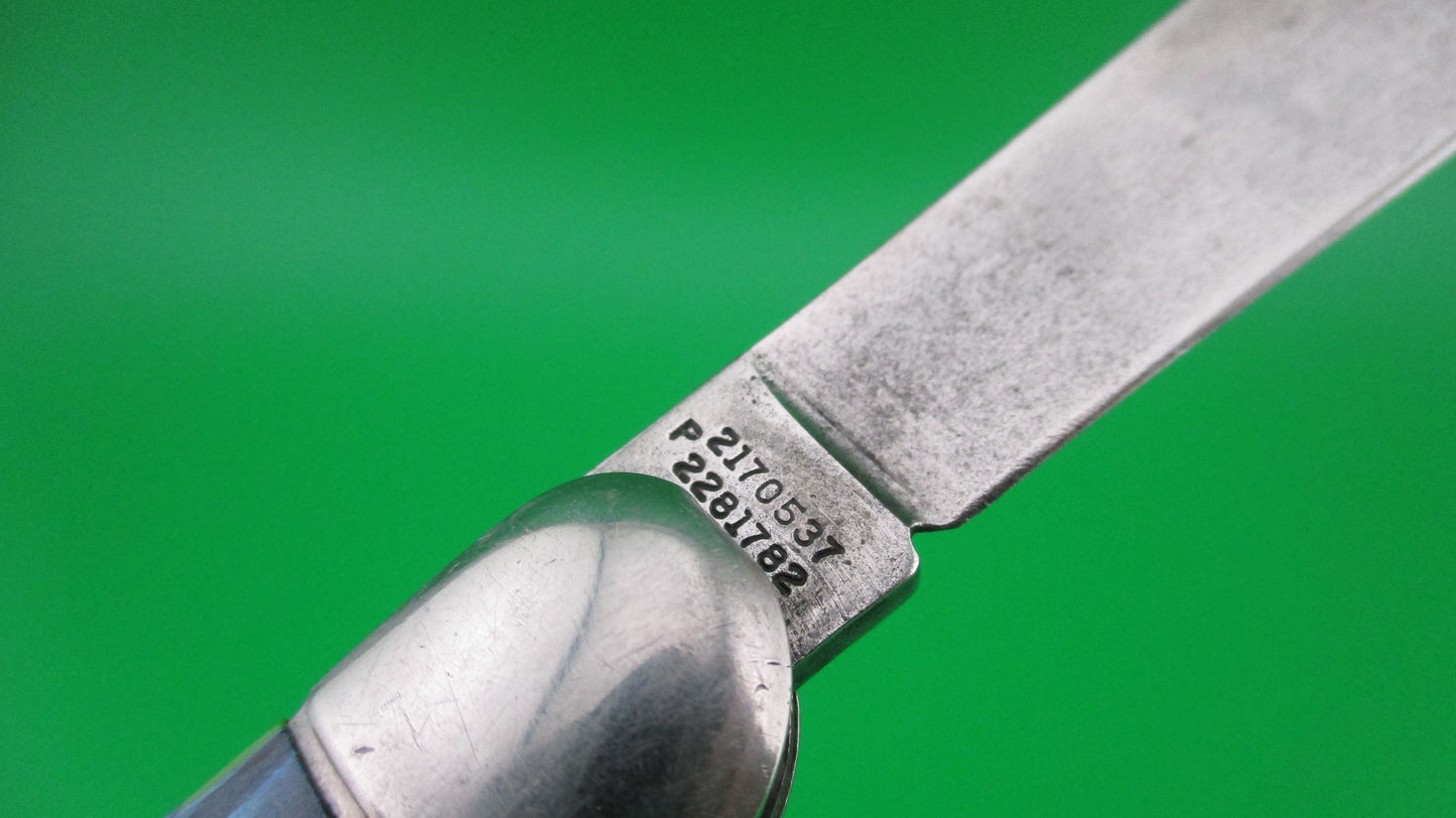 z Hammer Brand Imperial Toothpick Blue pearl Green 1950s vintage switchblade