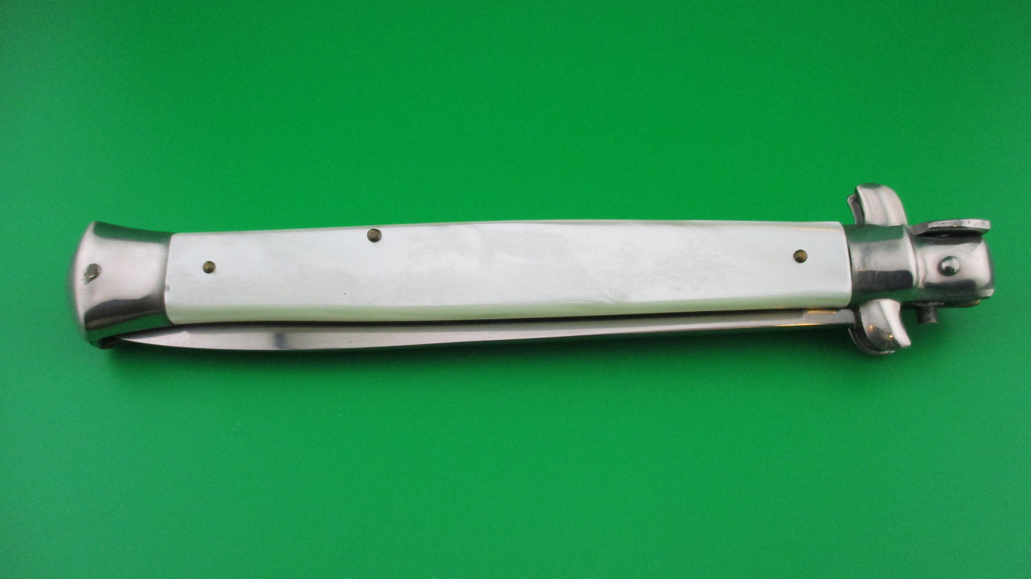 z VIRGINIA INOX 33cm Italian Stiletto Pearlex swivel bolster vintage switchblade knife