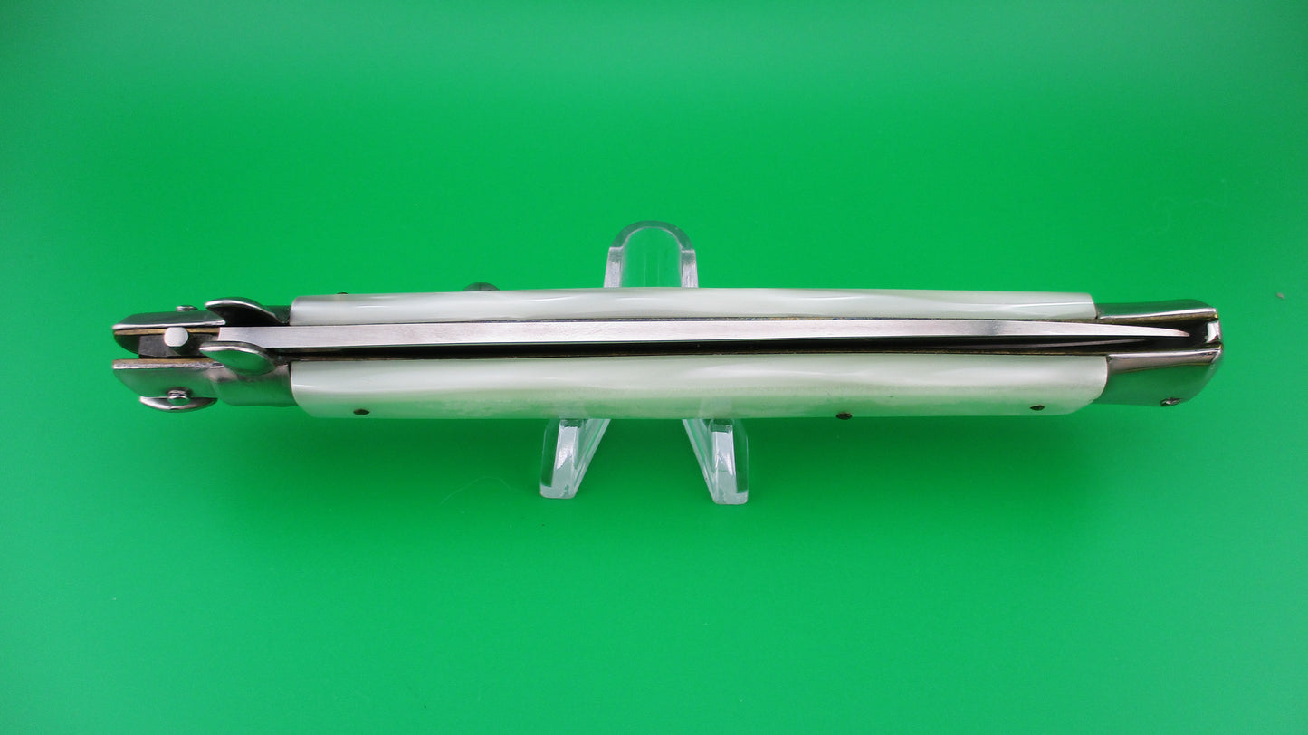 z VIRGINIA INOX 33cm Italian Stiletto Pearlex swivel bolster vintage switchblade knife