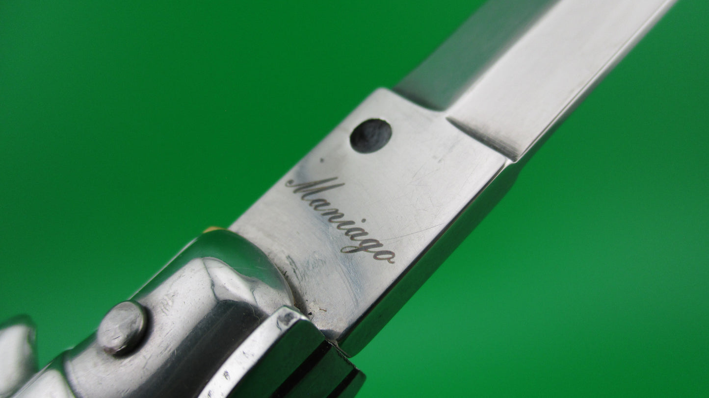 z Maniago 28cm Italian Swivel bolster Dagger Honey Horn automatic knife