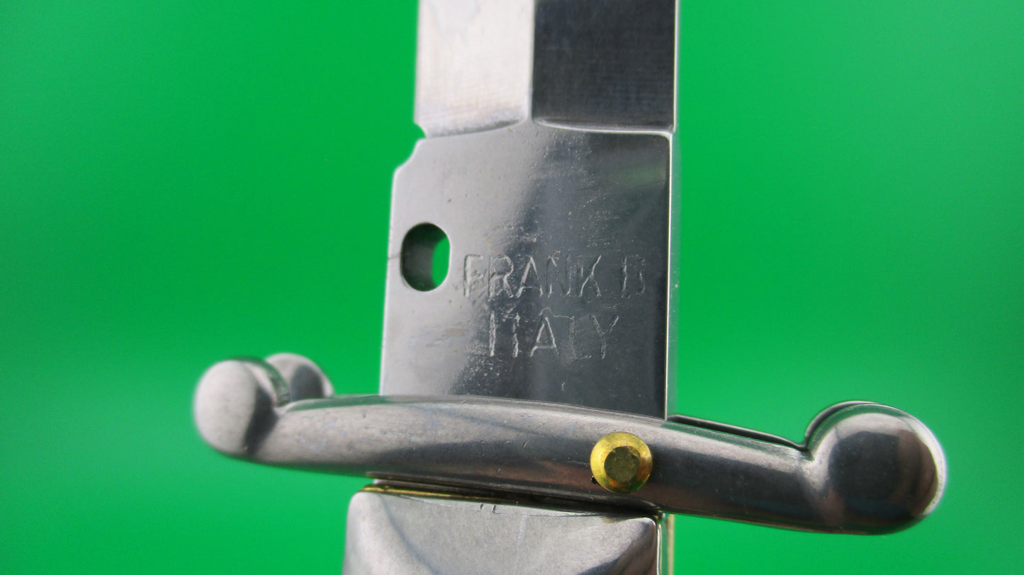 z FRANK B ITALY 28cm Italian Swing guards Abalone Dagger blade automatic knife
