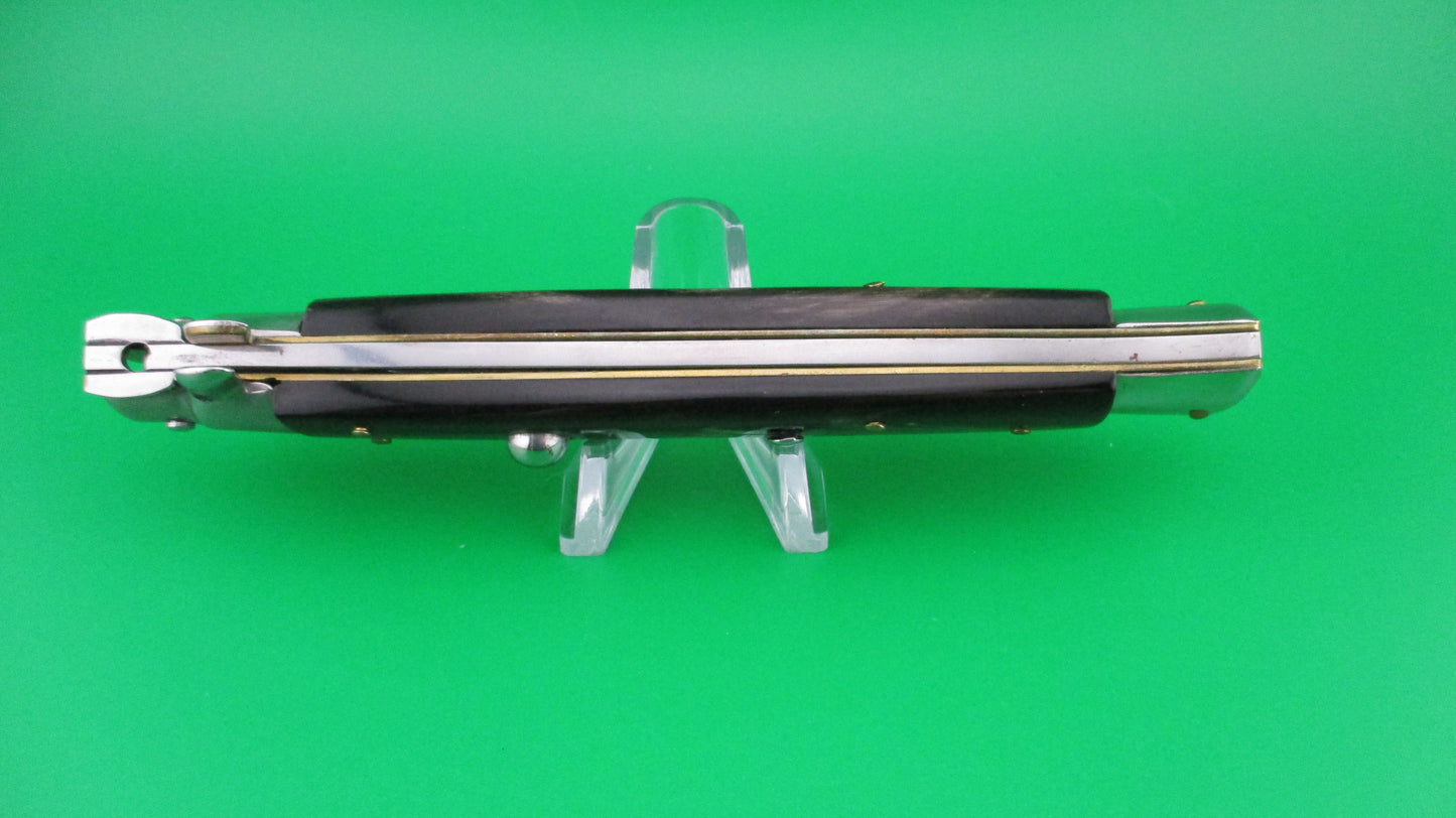 MADE ITALY 28cm Italian Swivel bolster horn automatic knife