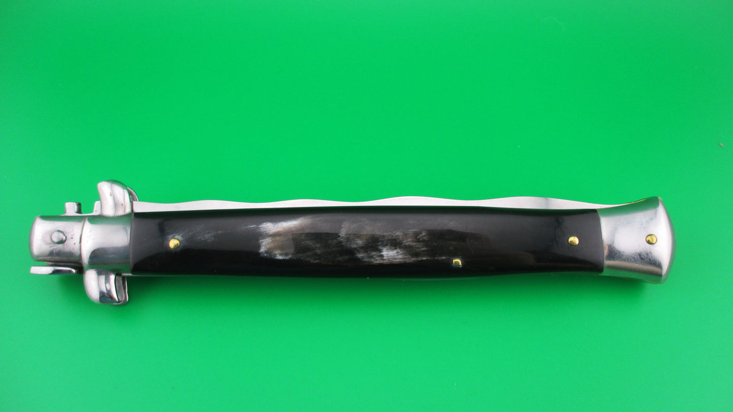 z OSK MADE IN ITALY 33cm Italian KRIS swivel bolster Brazilian horn switchblade knife