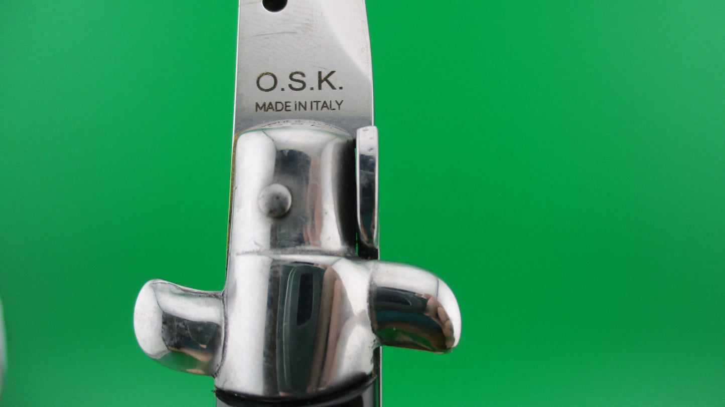 z OSK MADE IN ITALY 33cm Italian KRIS swivel bolster Brazilian horn switchblade knife