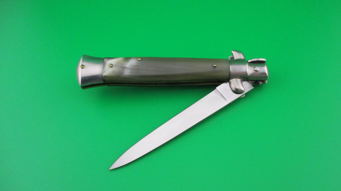 Rostfrei (slant) 20cm Italian transitional Stiletto vintage automatic knife