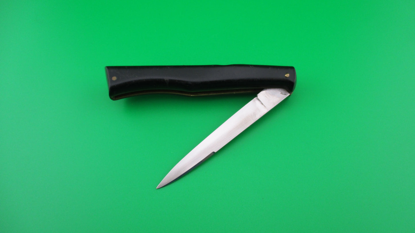z INOX PATENT 18cm Italian Ackermannchen style Black automatic knife