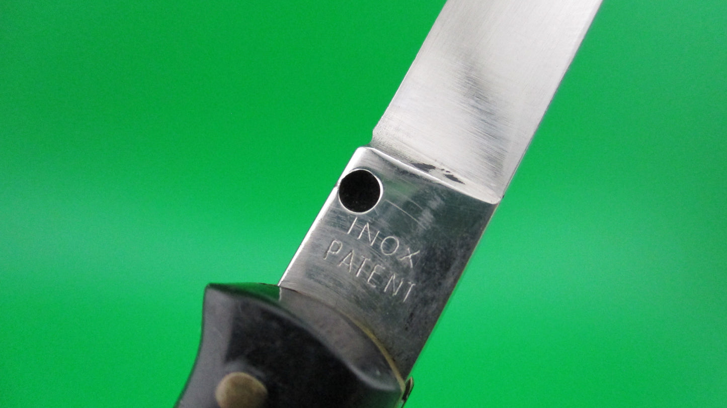 z INOX PATENT 18cm Italian Ackermannchen style Black automatic knife