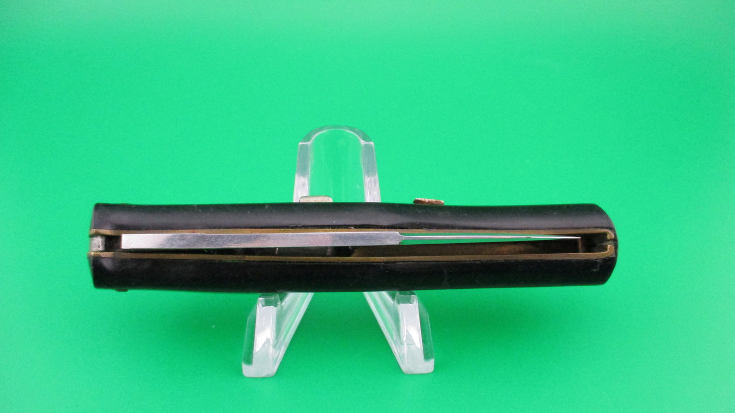 z INOX PATENT 18cm Italian Ackermannchen style Black automatic knife